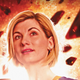 The Doctor looks back on her many pasts in the cover for The Many Lives of Doctor Who.